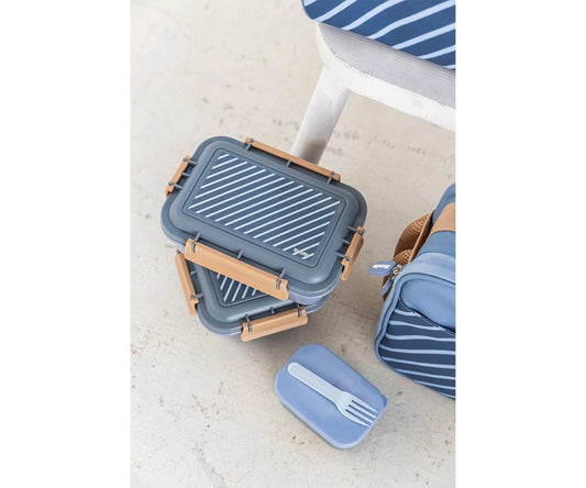 Lunchbox für Kinder in der Schule, blau