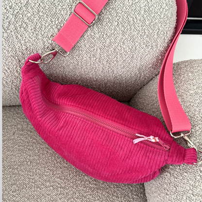 Luna Bag CORD Pink SilberUmhängetasche ANNIWAY