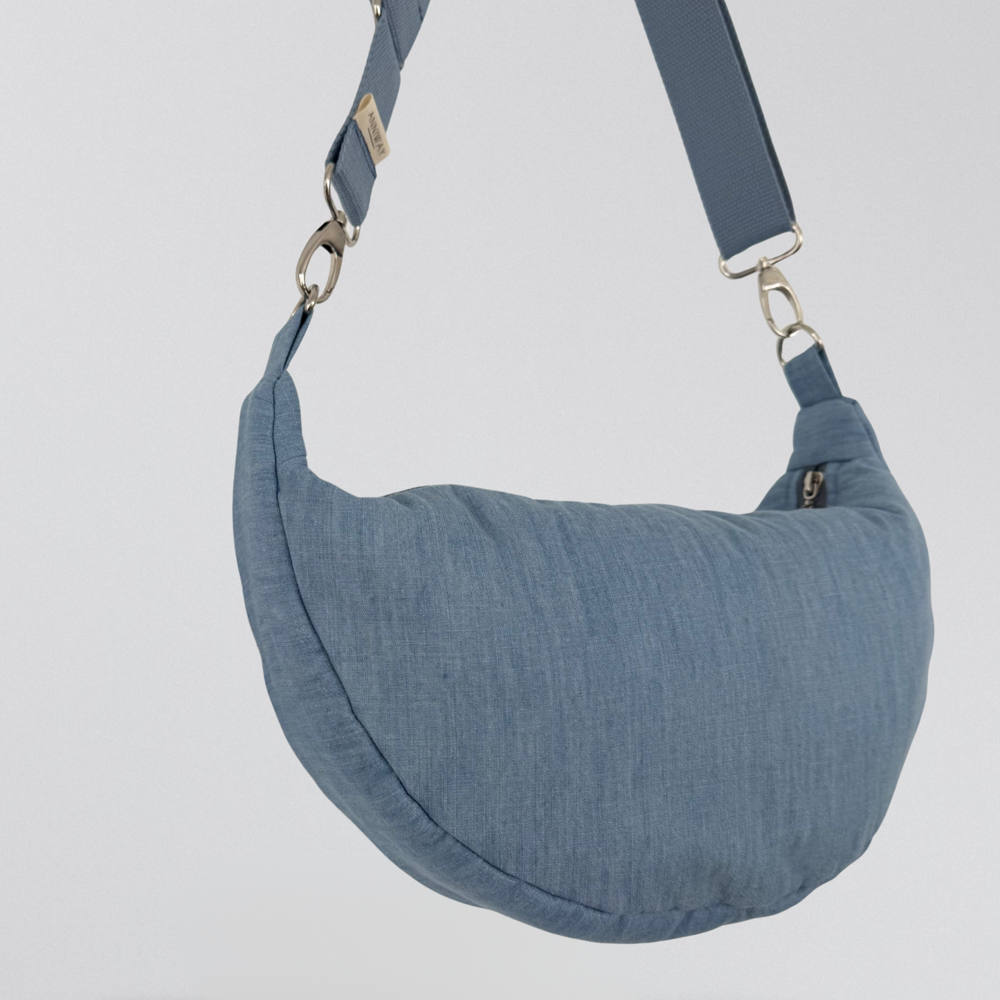 Luna Bag  - Jeans Puffy -  SILBER - Umhängetasche ANNIWAY
