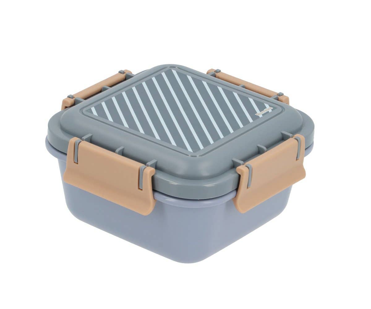 Kinder-Lunchbox Streifen Blau