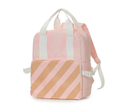Thermo-Rucksack für Kinder, gestreift, rosa