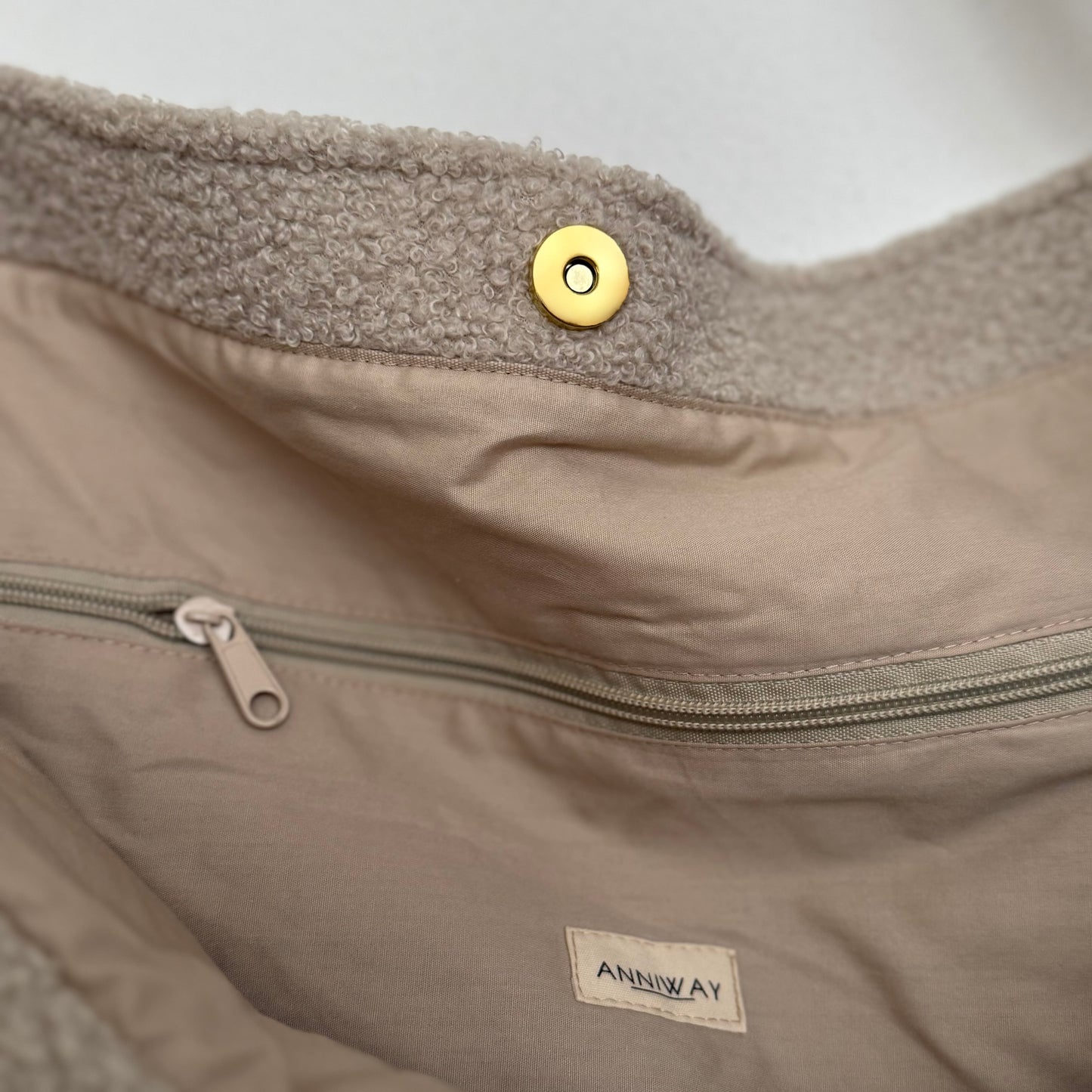 Mom Bag Teddy - beige - ANNIWAY ACHTUNG LIEFERZEIT 2-3 Wochen