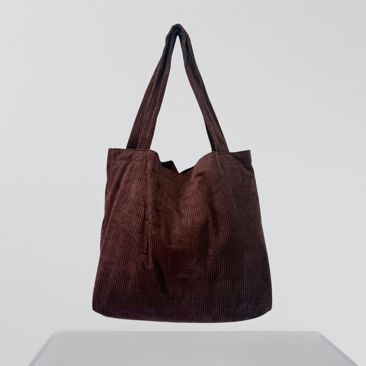 Vorbestellung! Mom Bag Cord dunkelbraun "schokolade"  Damen – großer Shopper mit Innenfächern | ANNIWAY ca 2 Wochen Lieferzeit