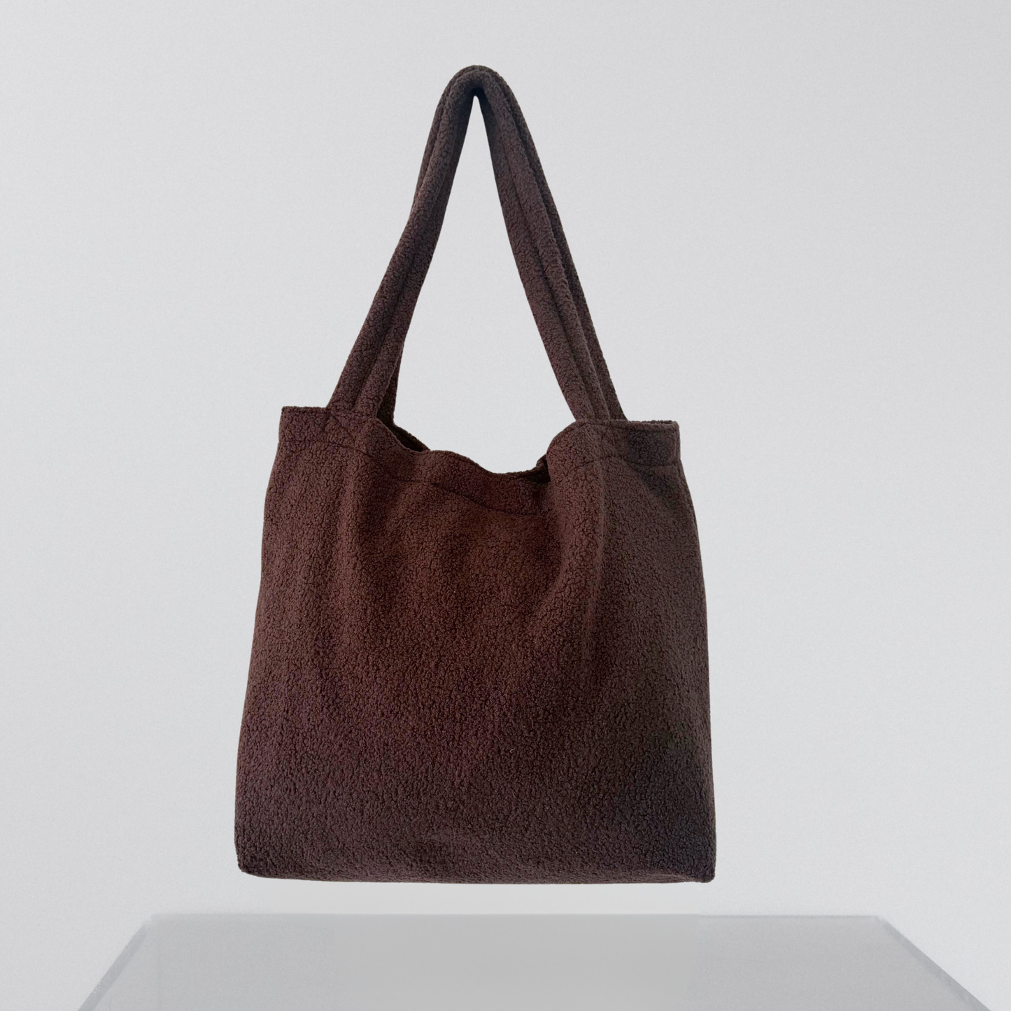 Vorbestellung! Mom Bag Teddy Bouclé – großer Shopper mit Innenfächer Damen | ANNIWAY ca. 2 Wochen Lieferzeit