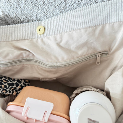 Mom Bag Cord beige ANNIWAY