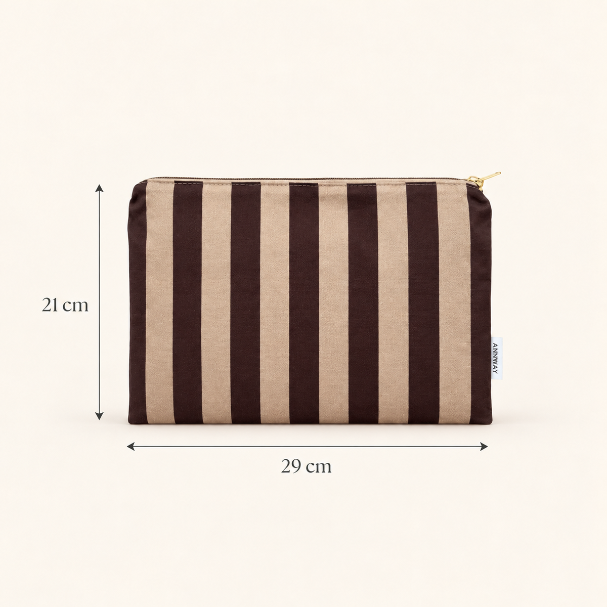 Beautybag mit Maßangabe
