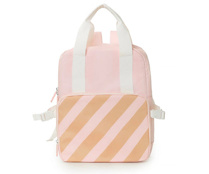Thermo-Rucksack für Kinder, gestreift, rosa