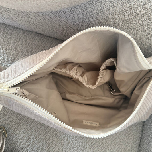 Luna Bag CORD beige GOLD Umhängetasche ANNIWAY