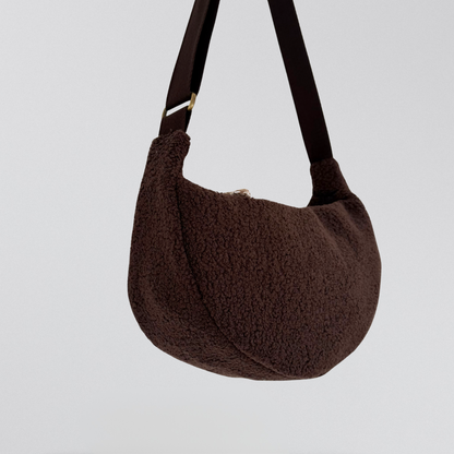 Luna Teddy dunkelbraun Boucle Side