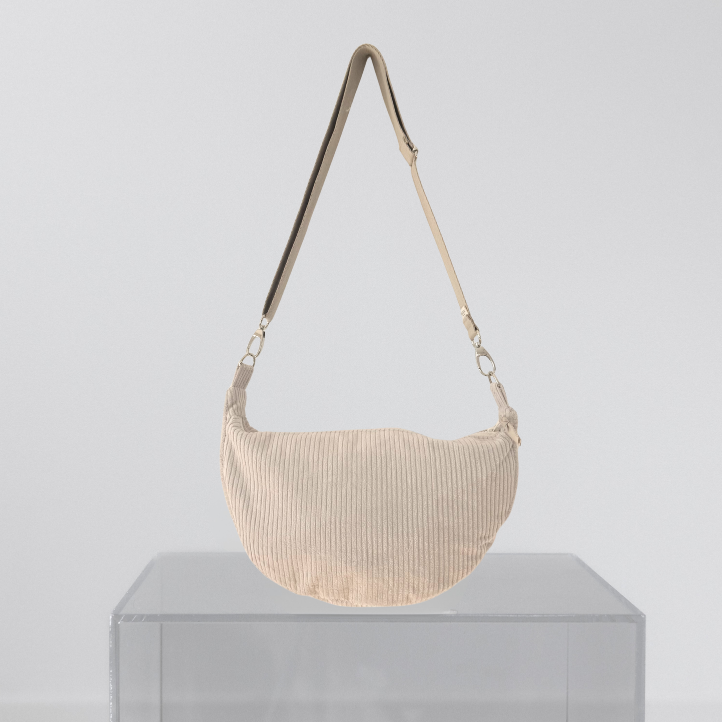 Umhängetasche cord beige