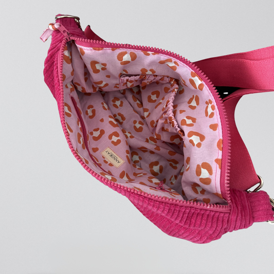 Luna Bag CORD Pink SilberUmhängetasche ANNIWAY