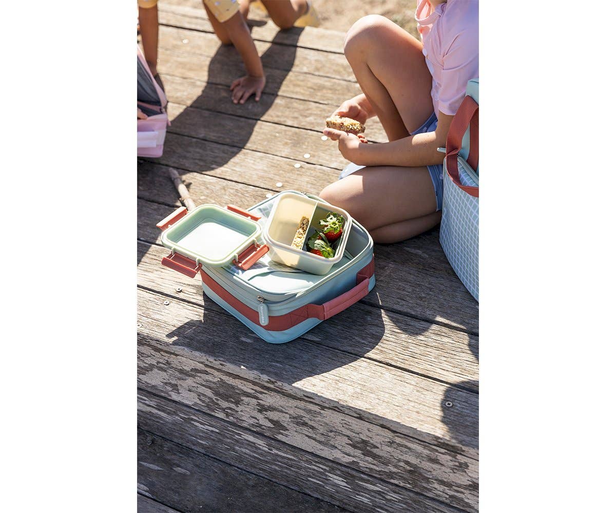 Kinder-Lunchbox Streifen Blau