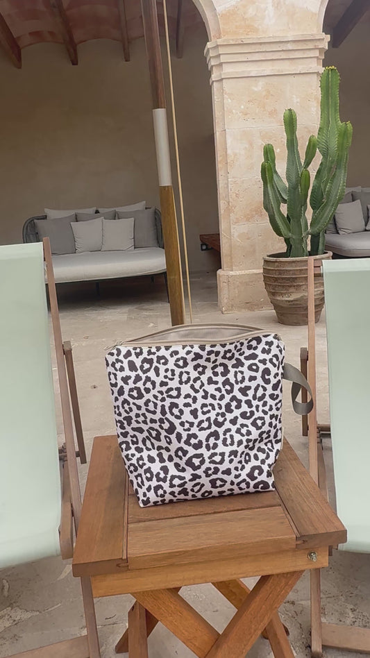 Aquabella - Leo greige- Nasstasche/Wetbag -AnniWay/ Limitiert